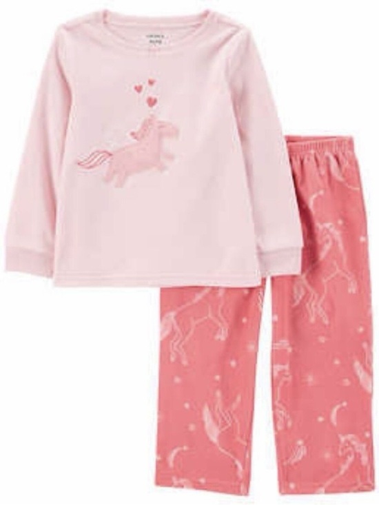 Carter's Other - Carter’s Girls' Pink Unicorn Long Sleeve Pajama Set